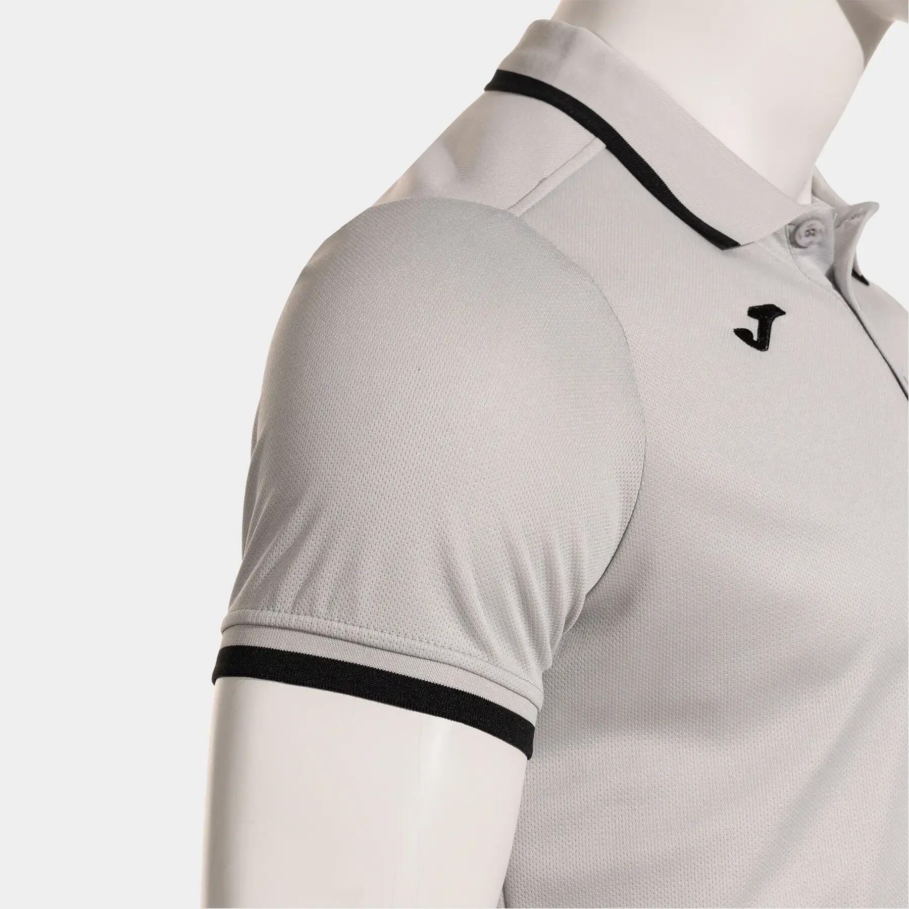 Polo hombre JOMA COMBI PREMIUM manga corta XL Light Melange/Black 4/5