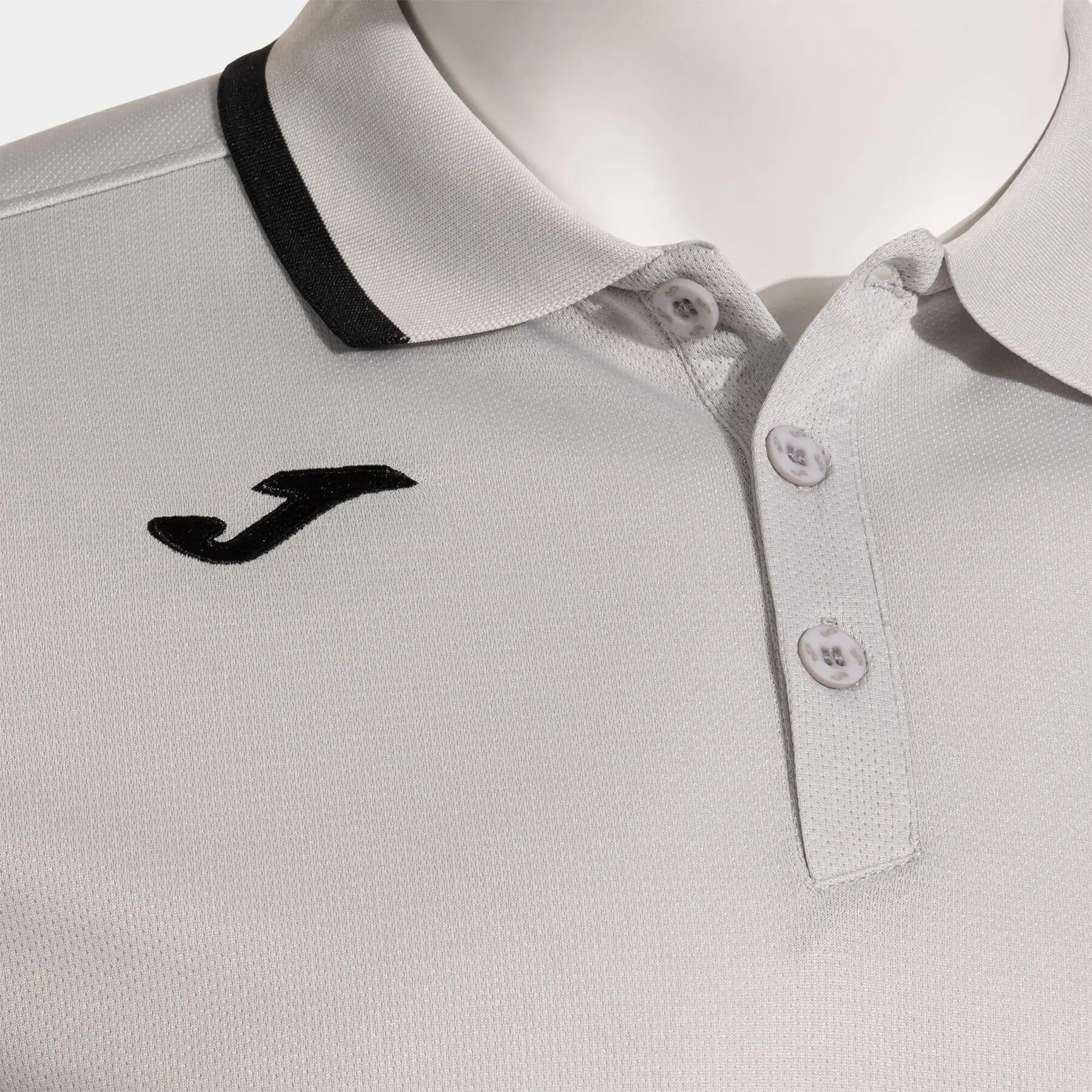 Polo hombre JOMA COMBI PREMIUM manga corta XL Light Melange/Black 3/5