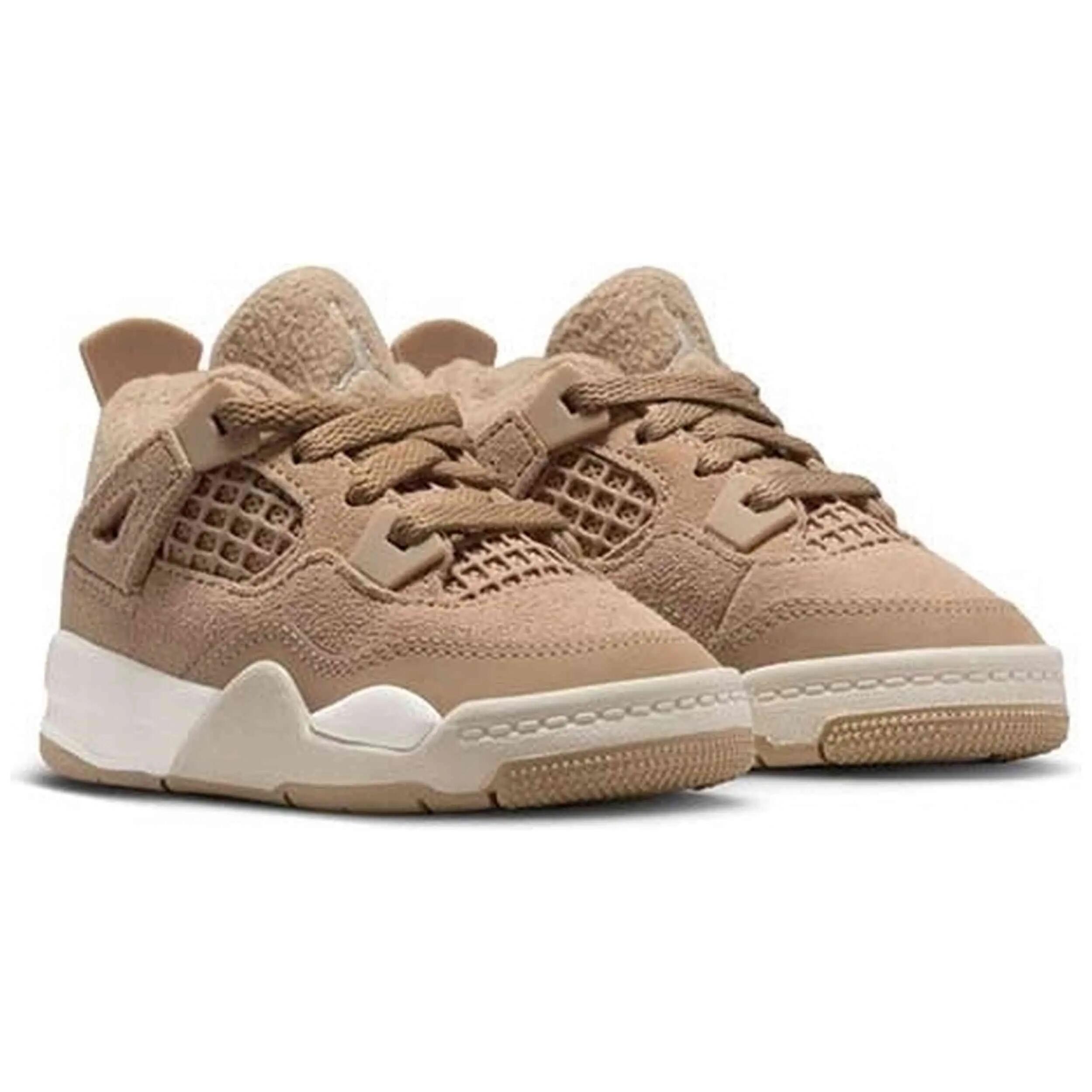 Baskets Jordan modèle Air Jordan 4 Retro TD "Cozy" pour bébé 3/5