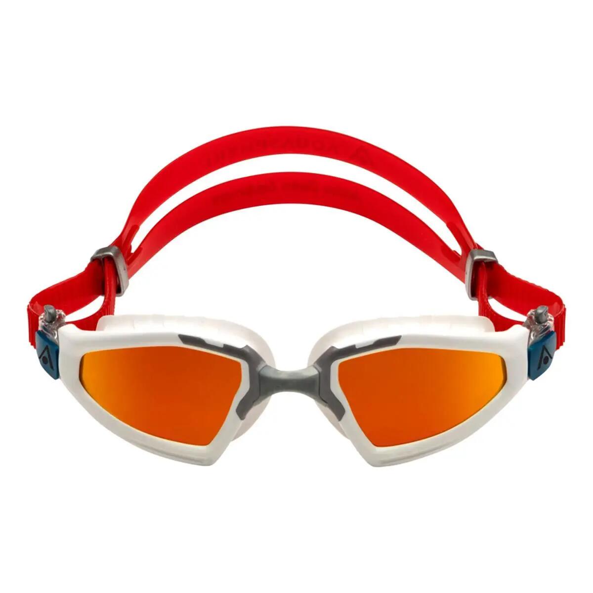 Aqua Sphere Kayenne Pro Red Titanium verspiegelte Skibrille - Weiß/Rot 3/7