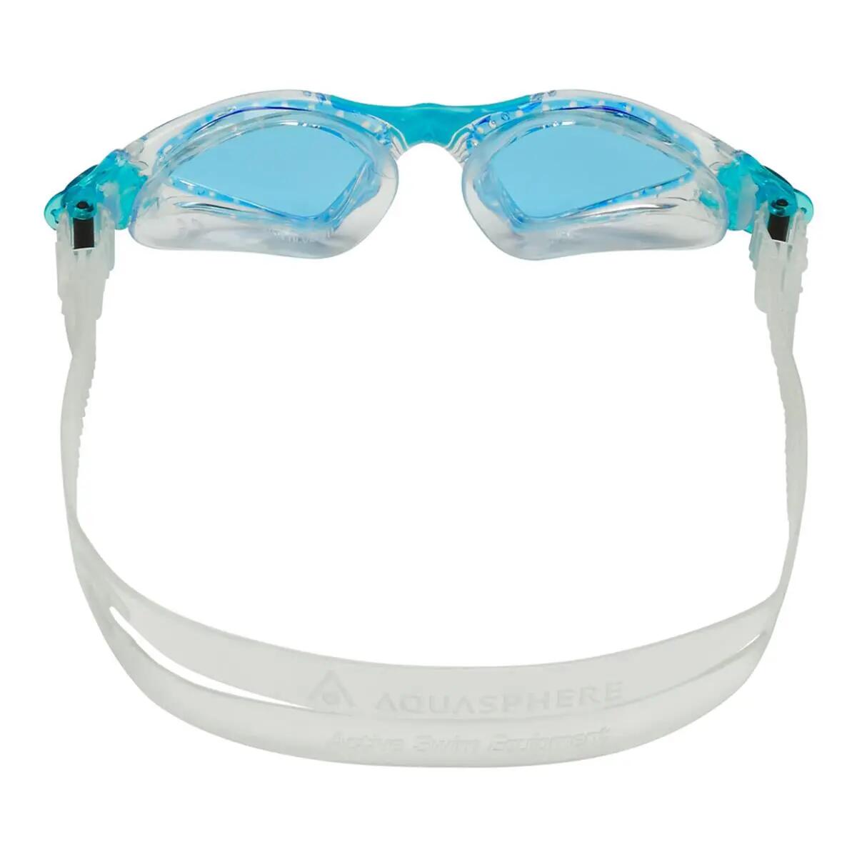 Occhialini Aqua Sphere Kayenne Junior con lenti blu colorate - Trasparente/Acqua 3/6