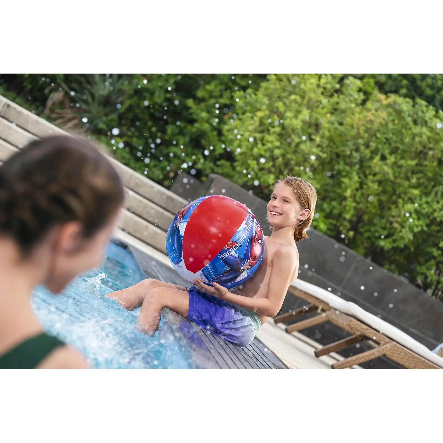 BESTWAY Ballon de Plage Gonflable Spider-Man 51 cm – Ballon Marvel 6/8