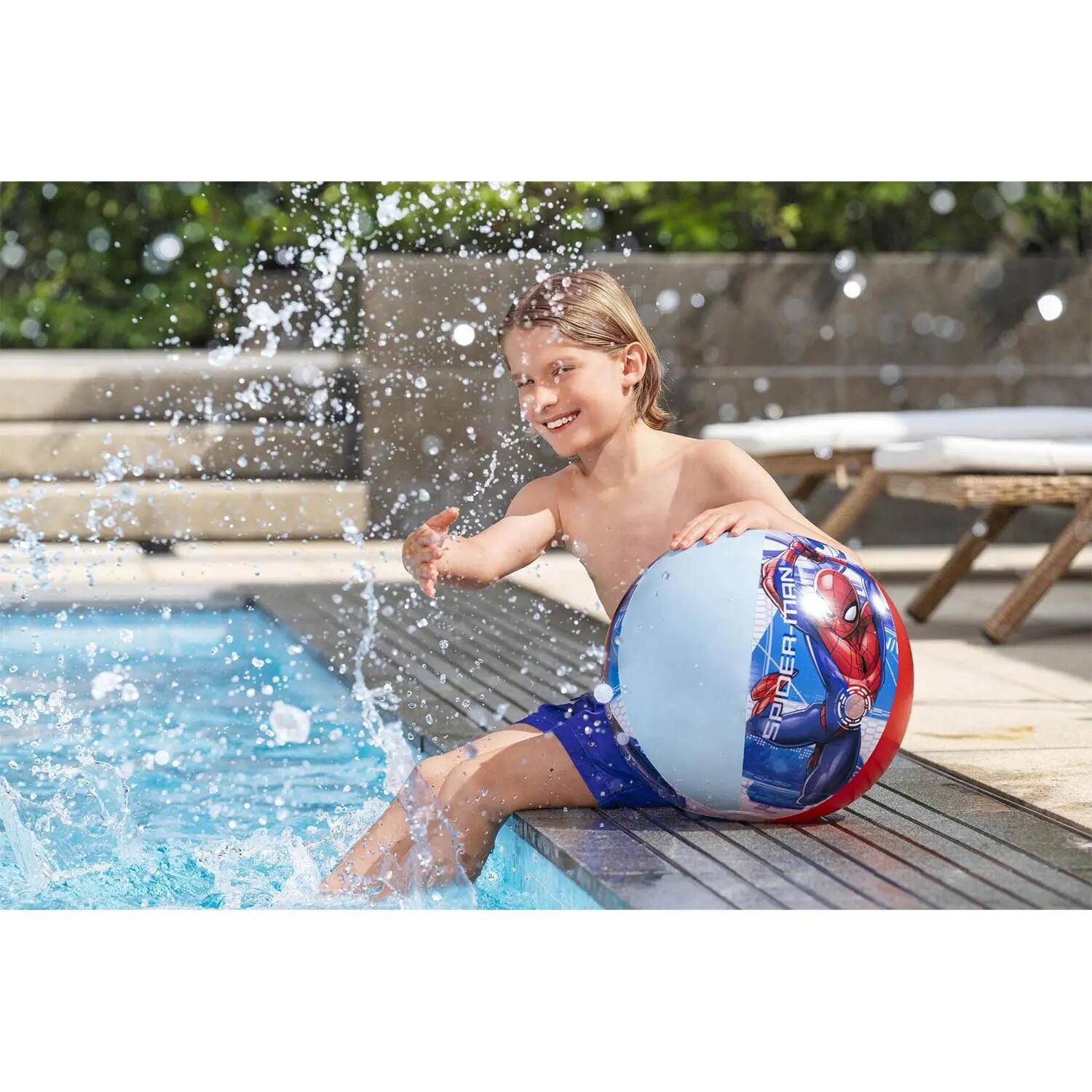 BESTWAY Ballon de Plage Gonflable Spider-Man 51 cm – Ballon Marvel 5/8