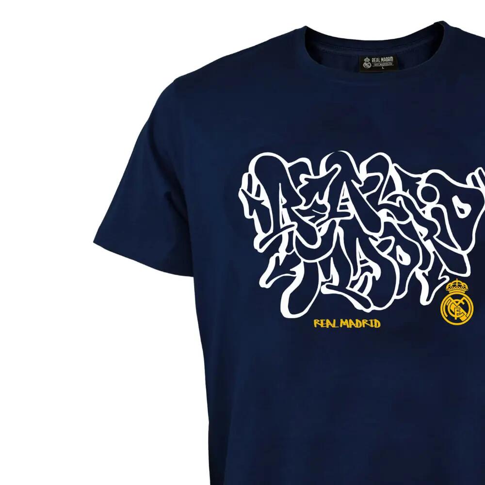 Camiseta Real Madrid Adulto Graffiti Blue Real Madrid 3/4