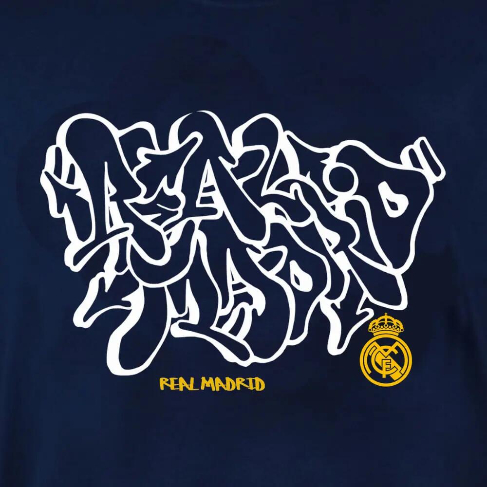 Camiseta Real Madrid Adulto Graffiti Blue Real Madrid 4/4