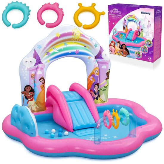 Dmuchany plac zabaw Bestway wodny zjeżdżalnia Princess Disney