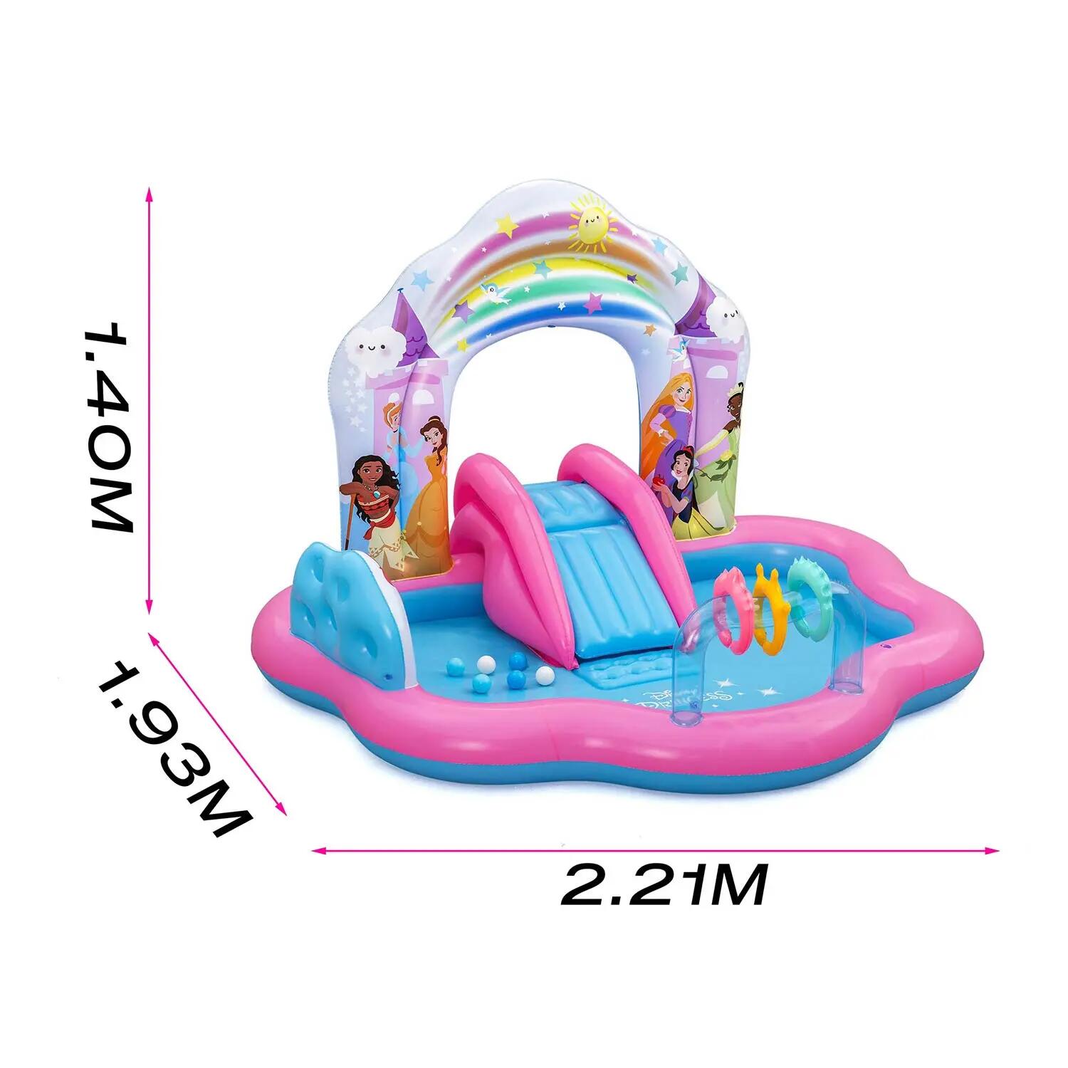 Dmuchany plac zabaw Bestway wodny zjeżdżalnia Princess Disney 13/13