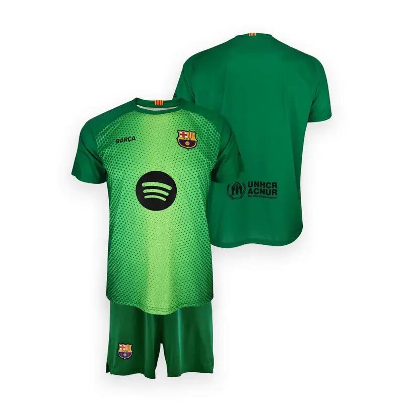 Tenue de gardien de but premium pour enfant FC Barcelone 25-26, réplique 1/6