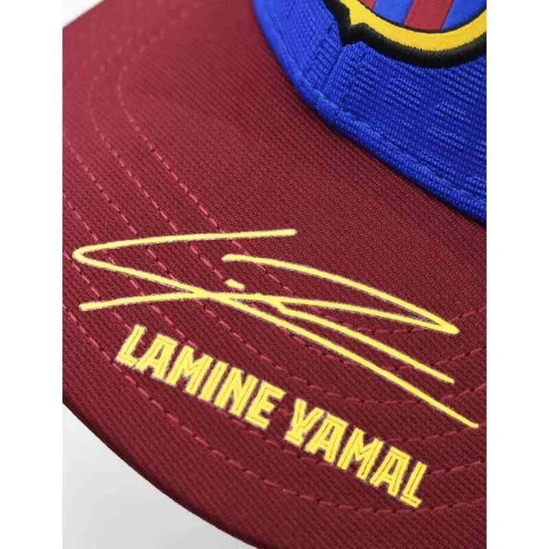 Gorra Lamine Yamal FC Barcelona Firmada 2/5