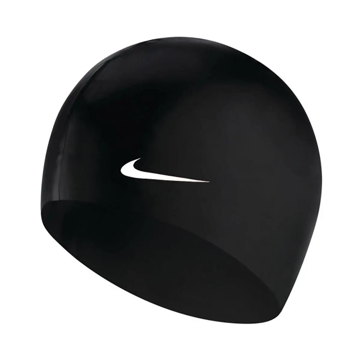 Nike Swim Gorro de natación de entrenamiento de silicona sólida negro 2/2