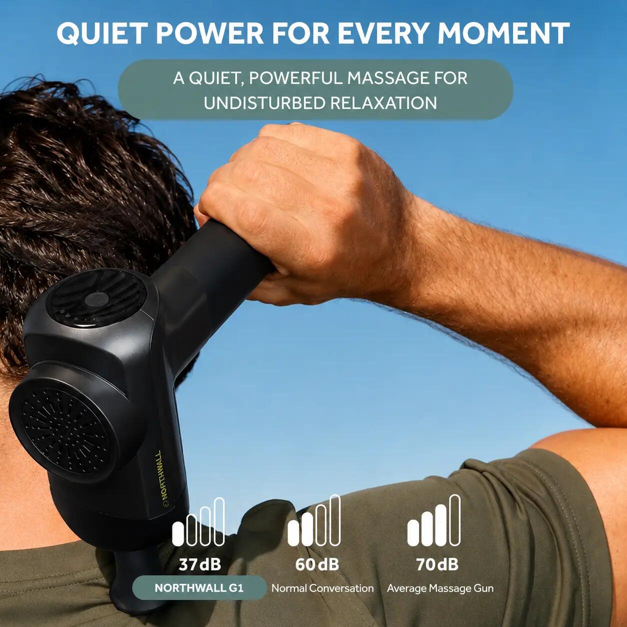 Pistolet de massage G1 Gold Series - Massage Gun Professionnel 2/5