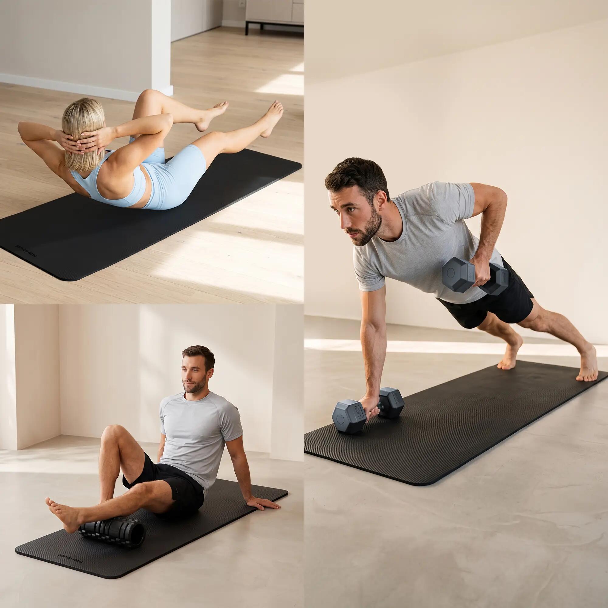 Mata treningowa do ćwiczeń, jogi, pilatesu Spokey Softmat 1,5 cm 2/9