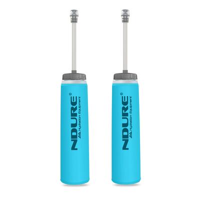 Soft flask 500 ultra tube (2-pack) - opvouwbare hardloopfles + drink straw