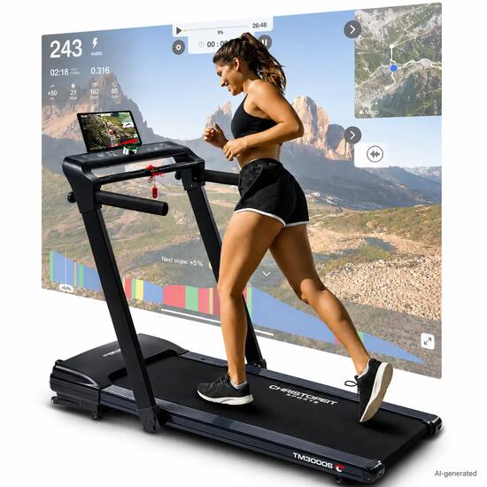 Tapis de course pliable avec inclinaison - 16km/h - 2,5 PS - TM 3000 S