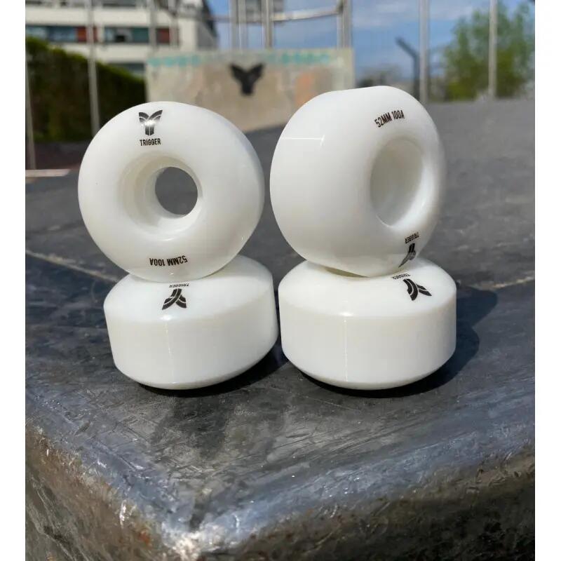 Trigger Slim Roues 52x31mm/100A Blanc x4 2/2