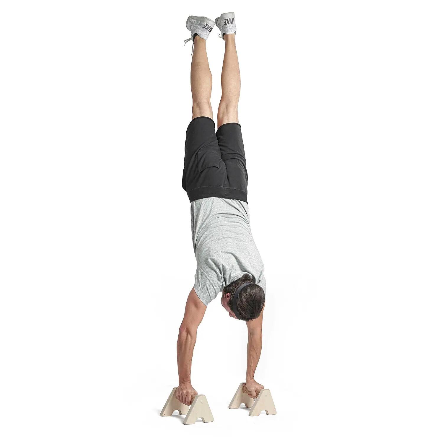 Handstand- und Liegestützgriffe Bodybuilding Unisex Holz 4/5