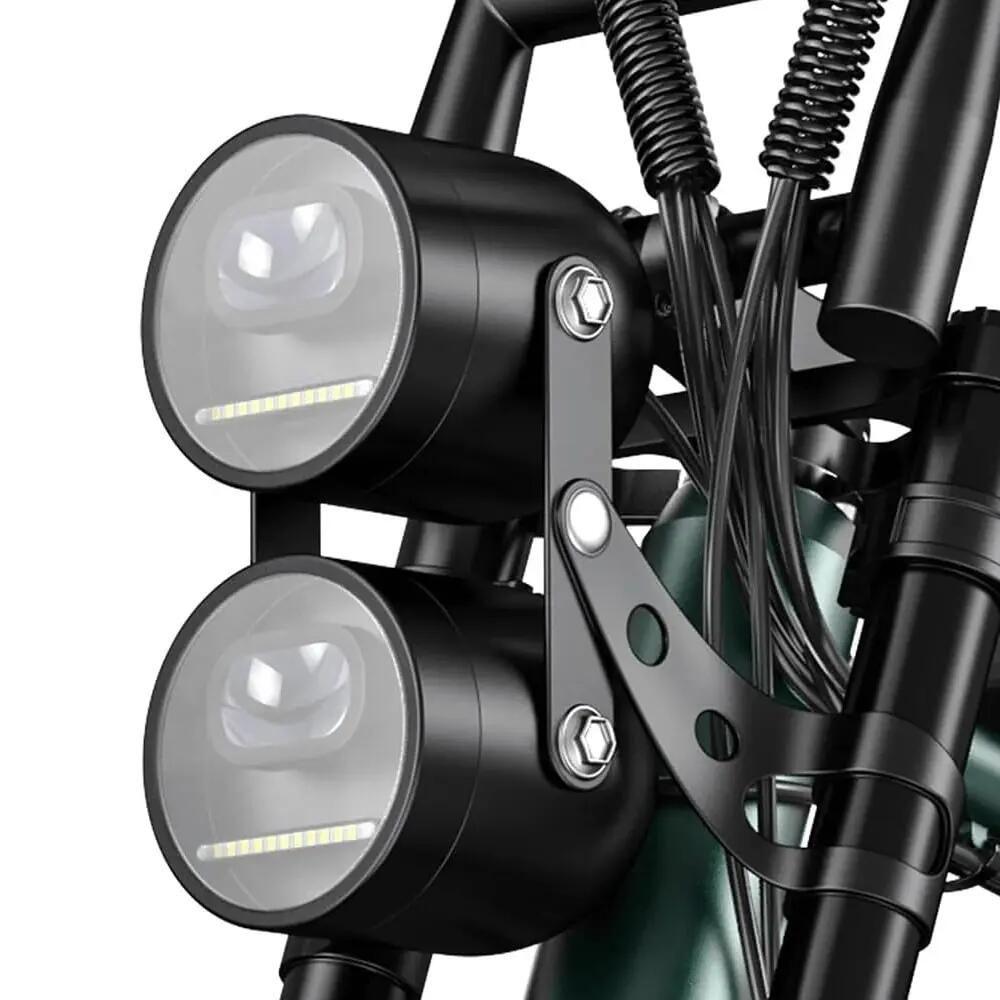 Bicicletta elettrica engwe m20 stile motociclistico - batteria singola 750w 3/7