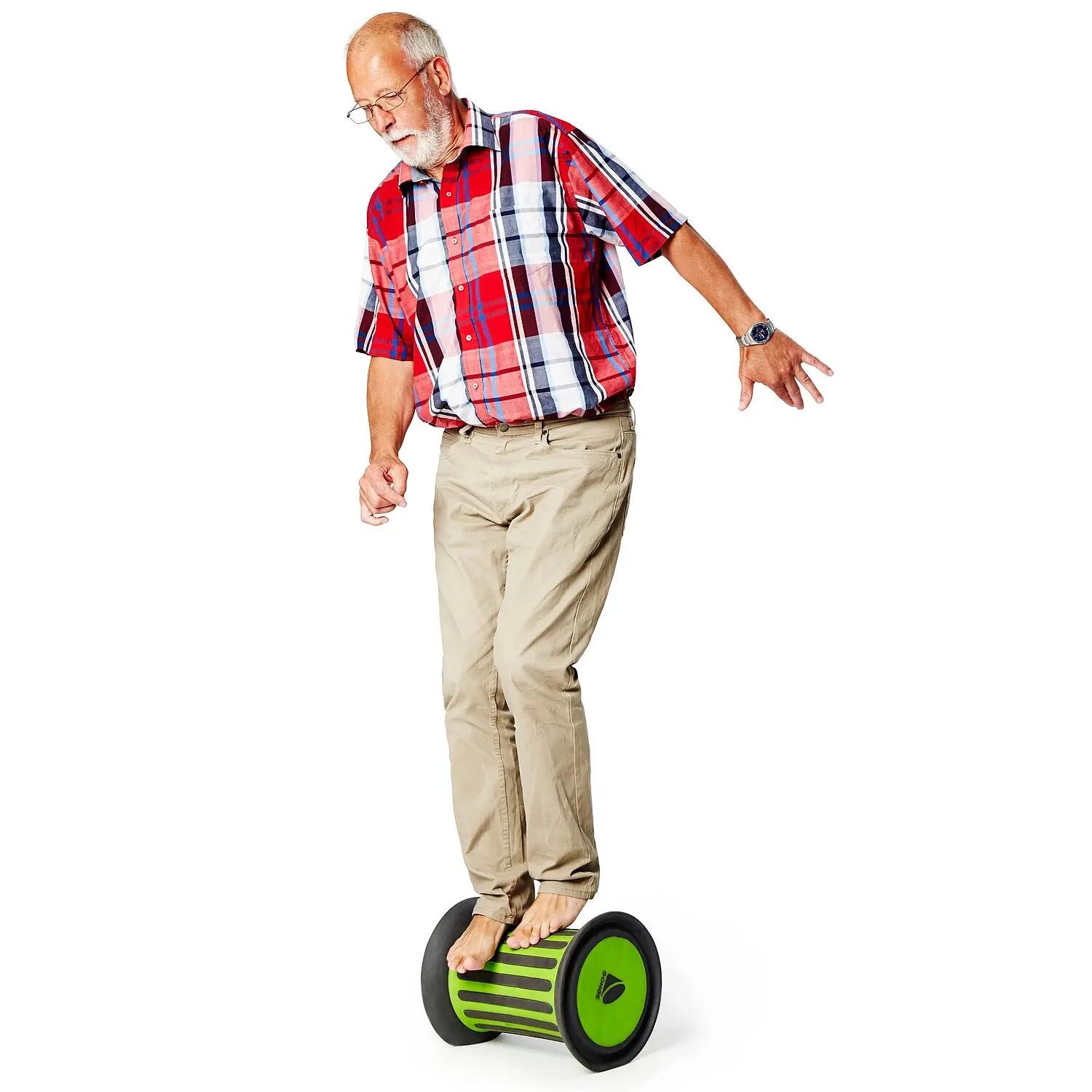Balancierrolle Roller Grün, mit Sand Functional Training Unisex Grün 2/5