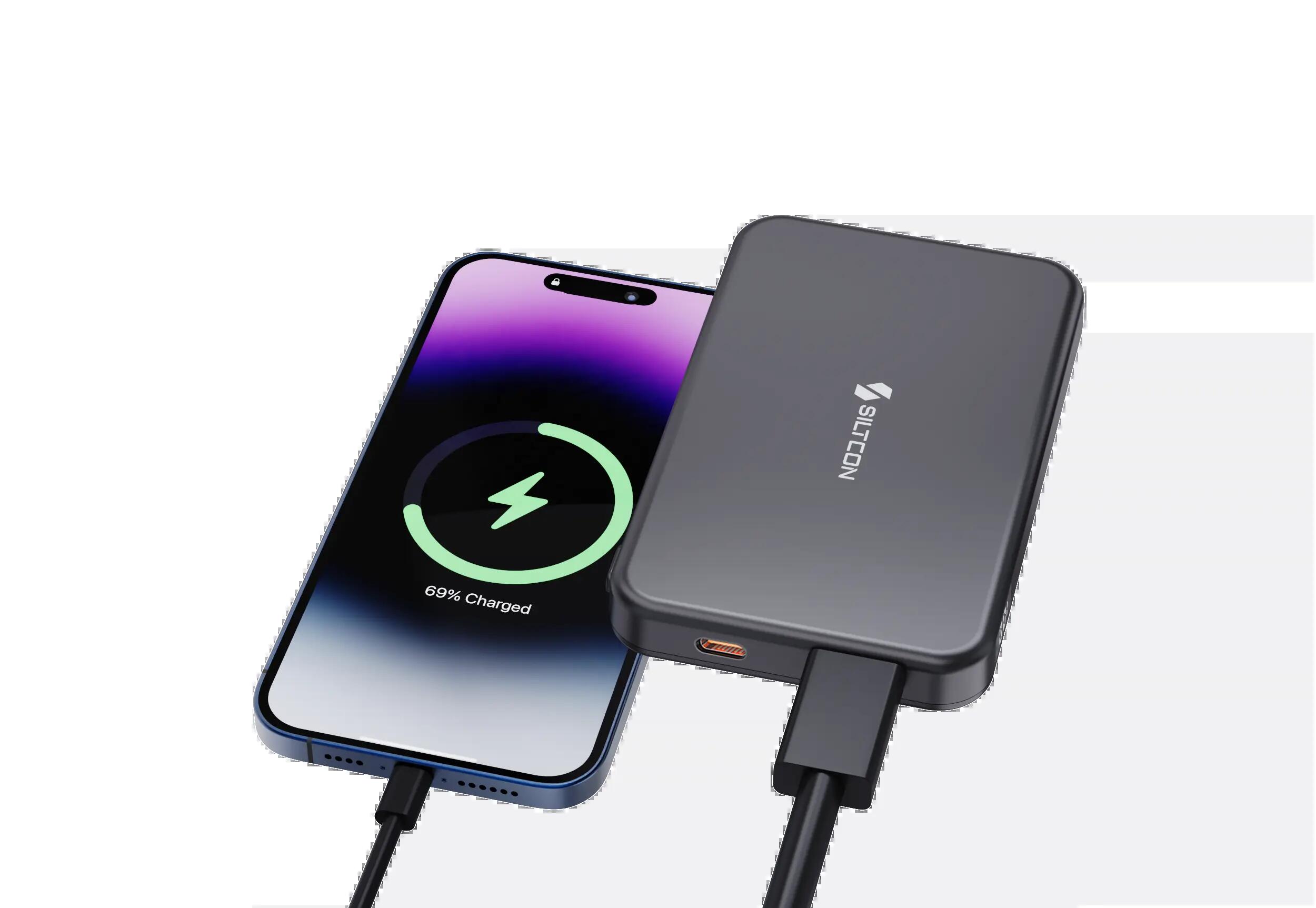 Magnetische Powerbank 10000mAh – 15W Kabellos – USB-C 22,5W 2/2