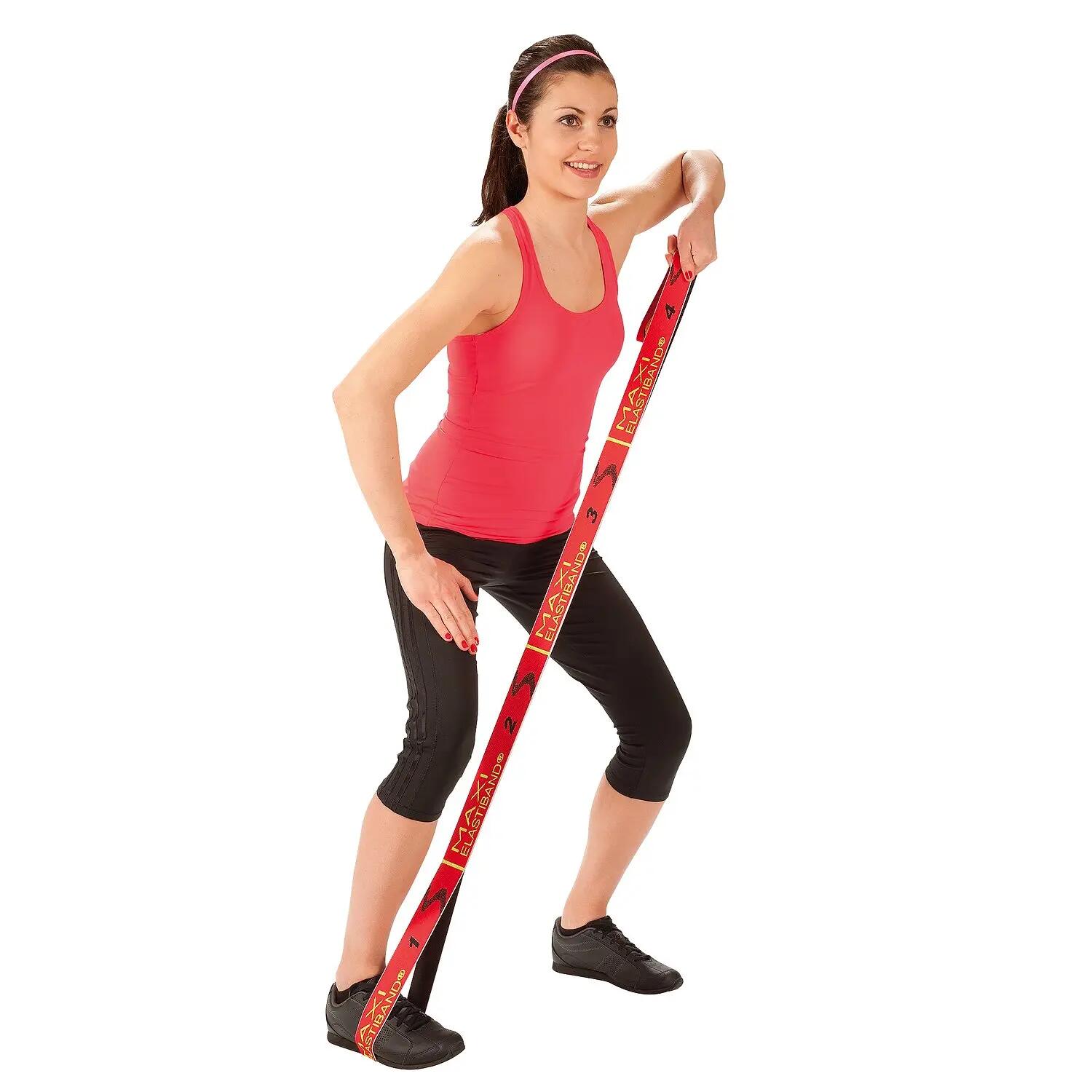 Elastikband Maxi-Elastiband Fitness / Krafttraining Unisex Rot 5/6