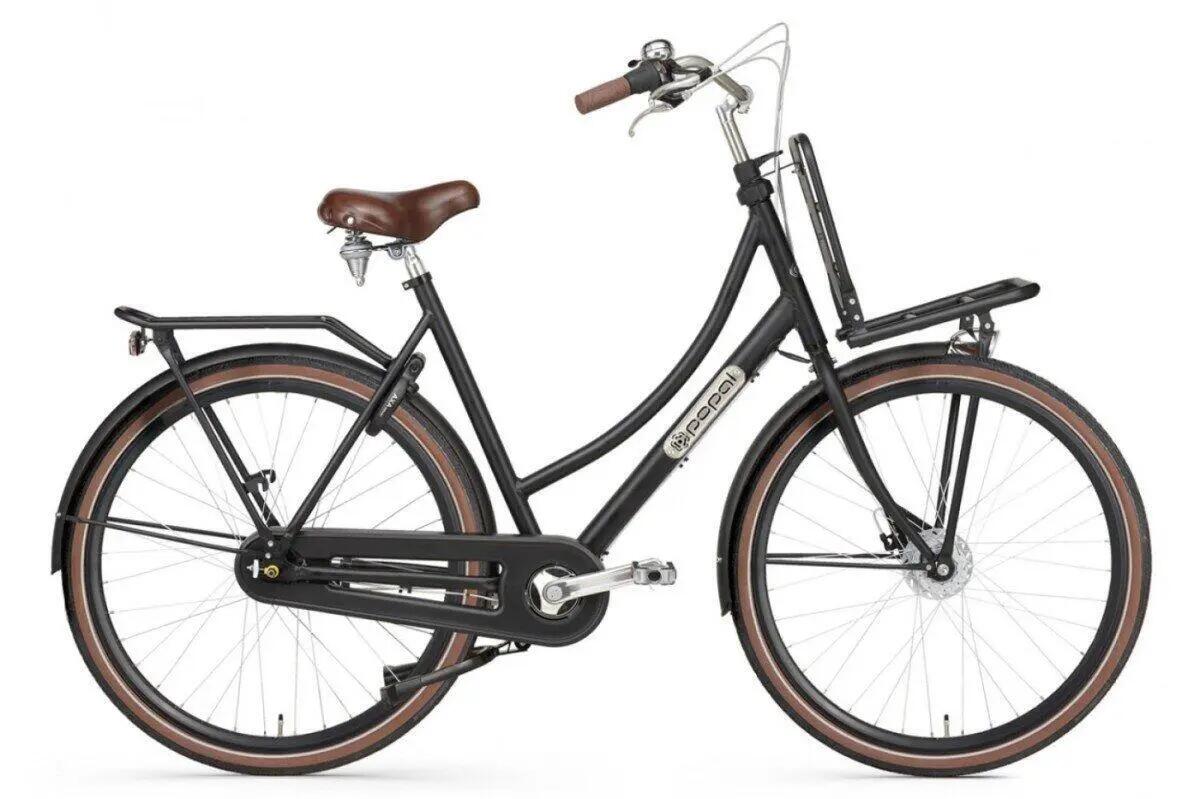 Popal Cargo Aluminium N7 Transportfiets - Stadsfiets - Dames - Mat Zwart 4/7