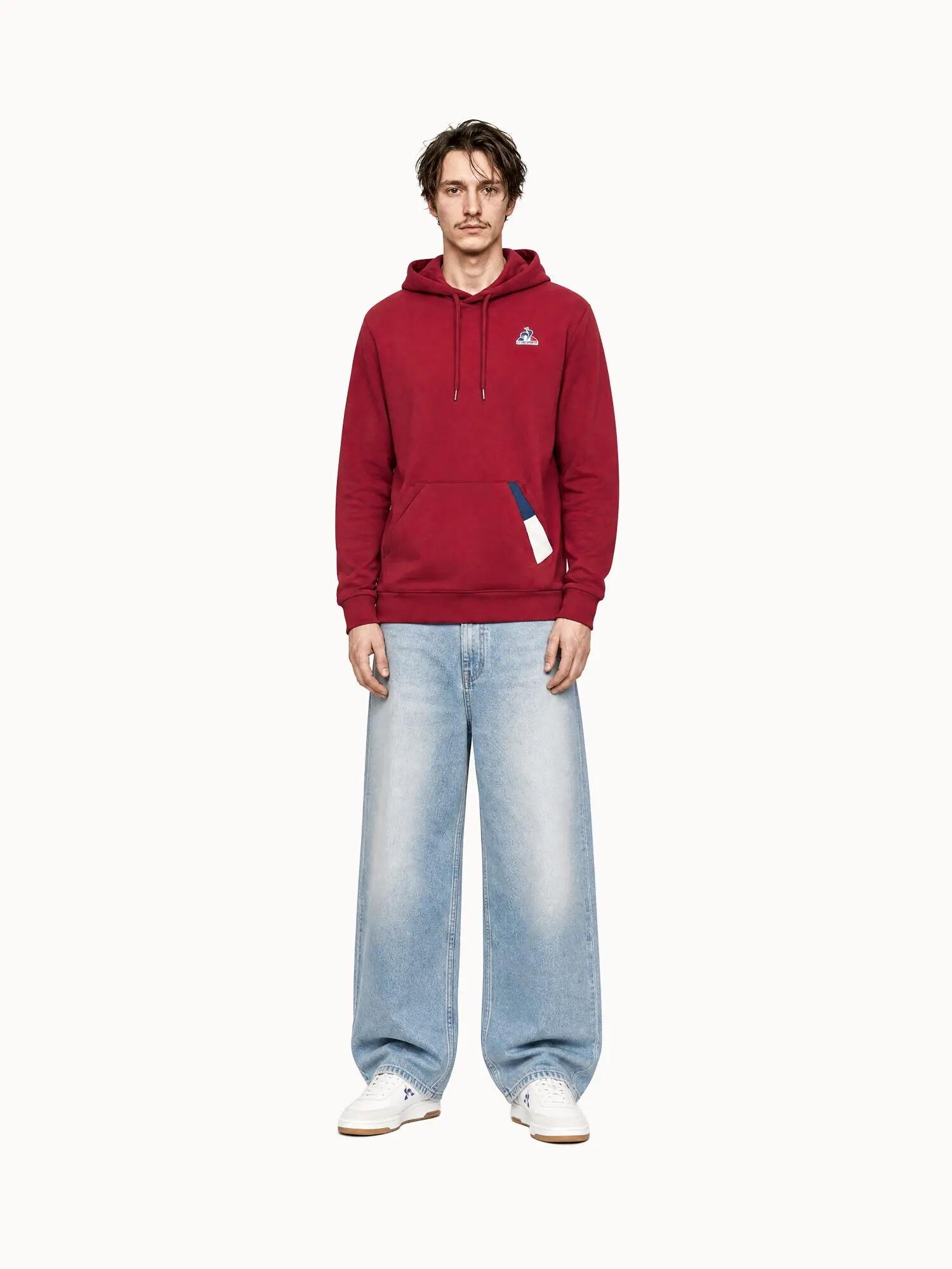 Sweat Bordeaux Homme Le Coq Sportif Hoody 5/7