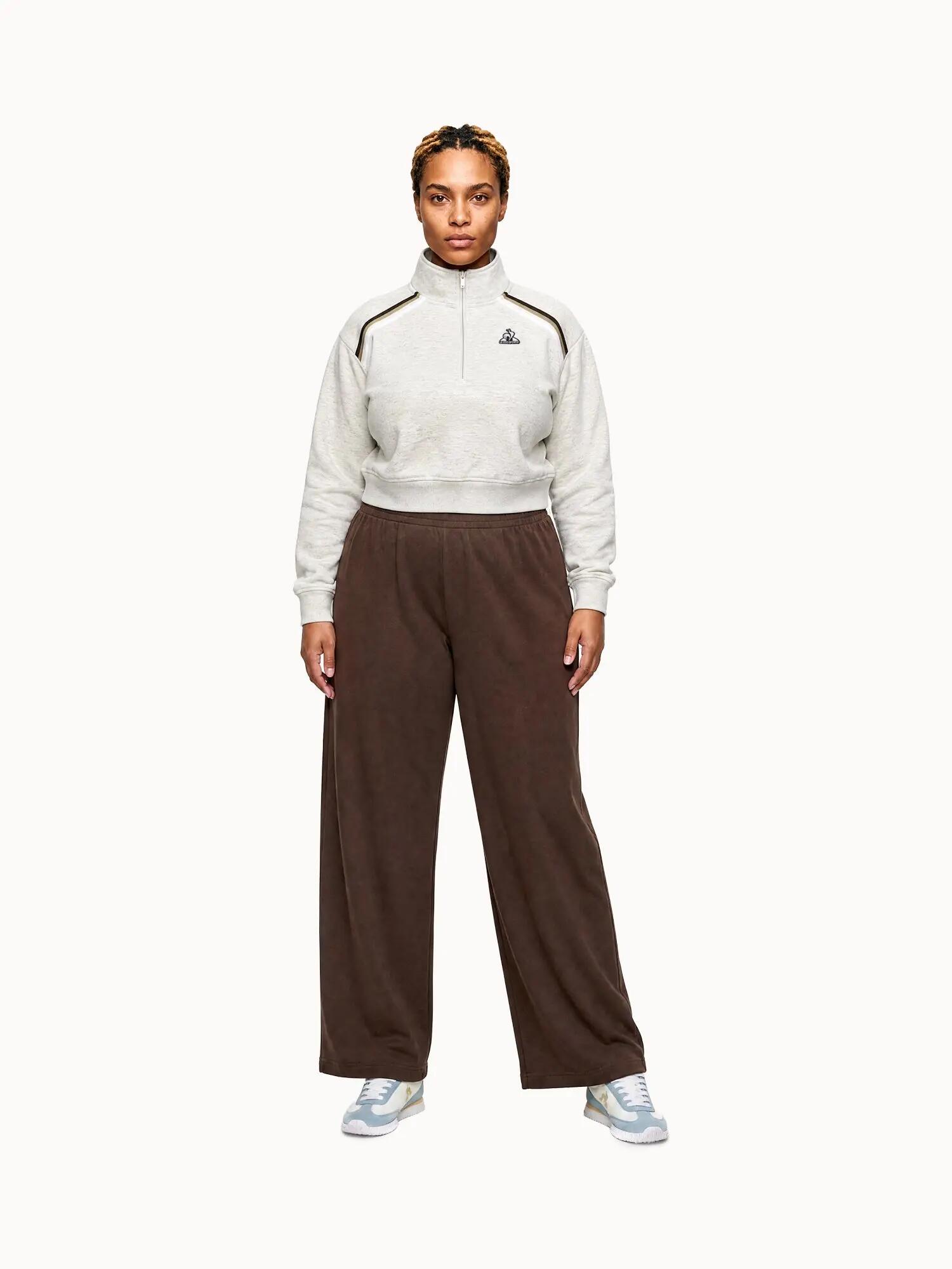 Felpa con cerniera a metà da donna Le Coq Sportif Heritage 5/5