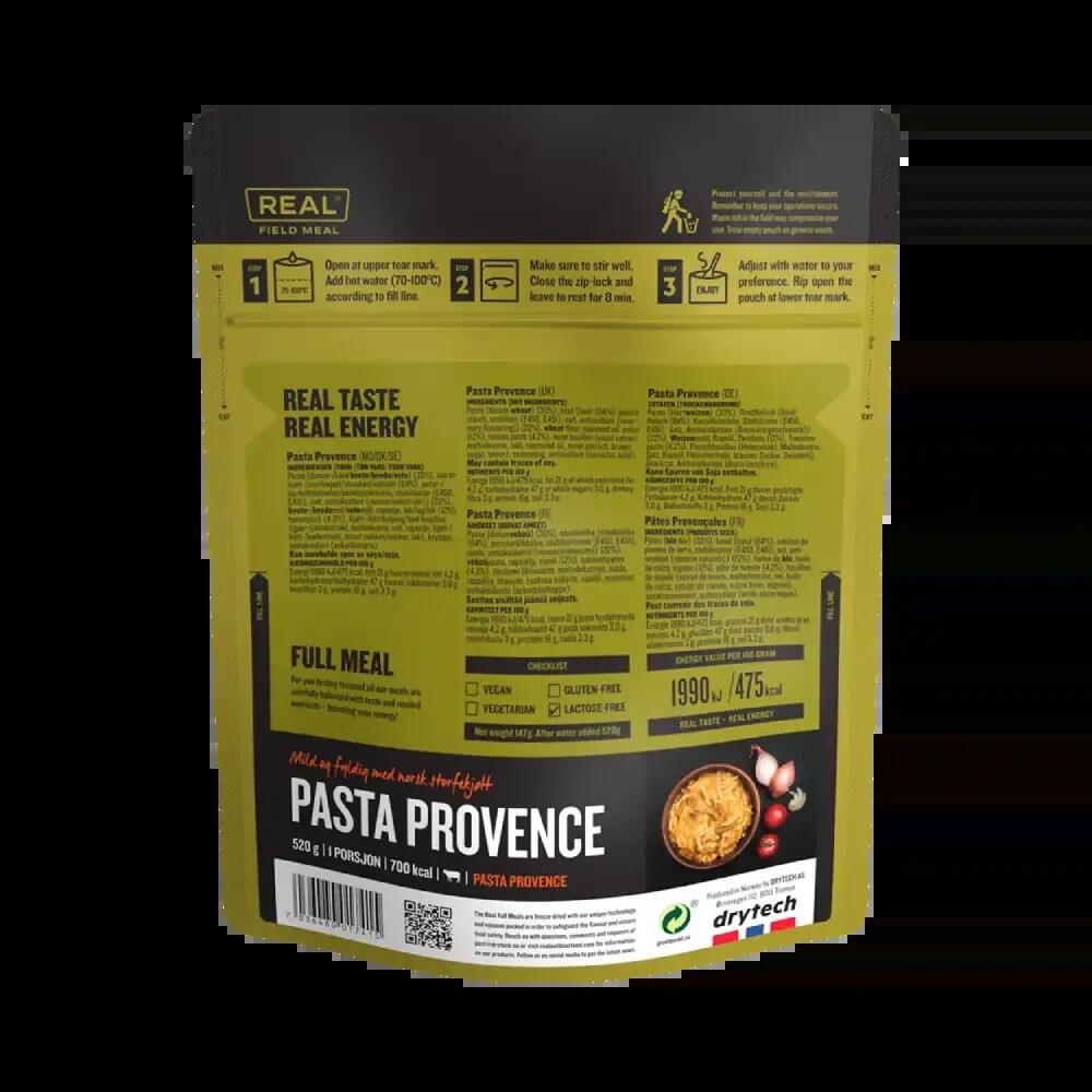 Żywność liofilizowana REAL FIELD MEAL Makaron po prowansalsku 4/4