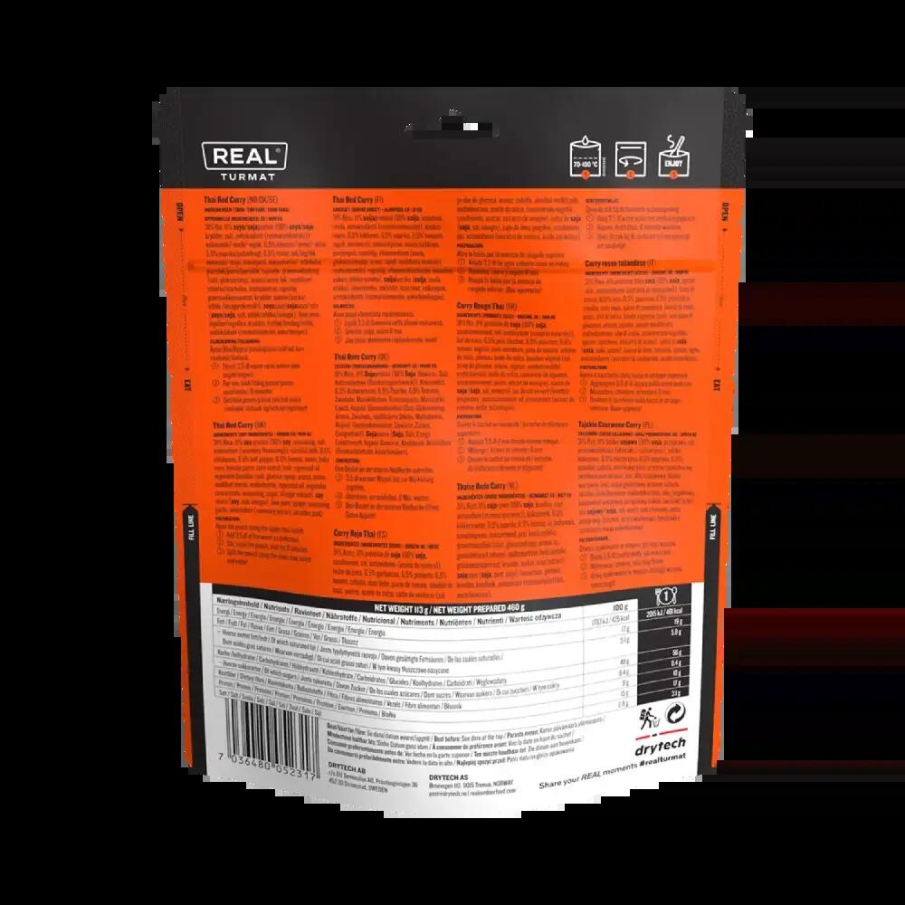 Nourriture pour le trekking Thai Curry Rouge Outdoor Repas de secours Vegan 4/4