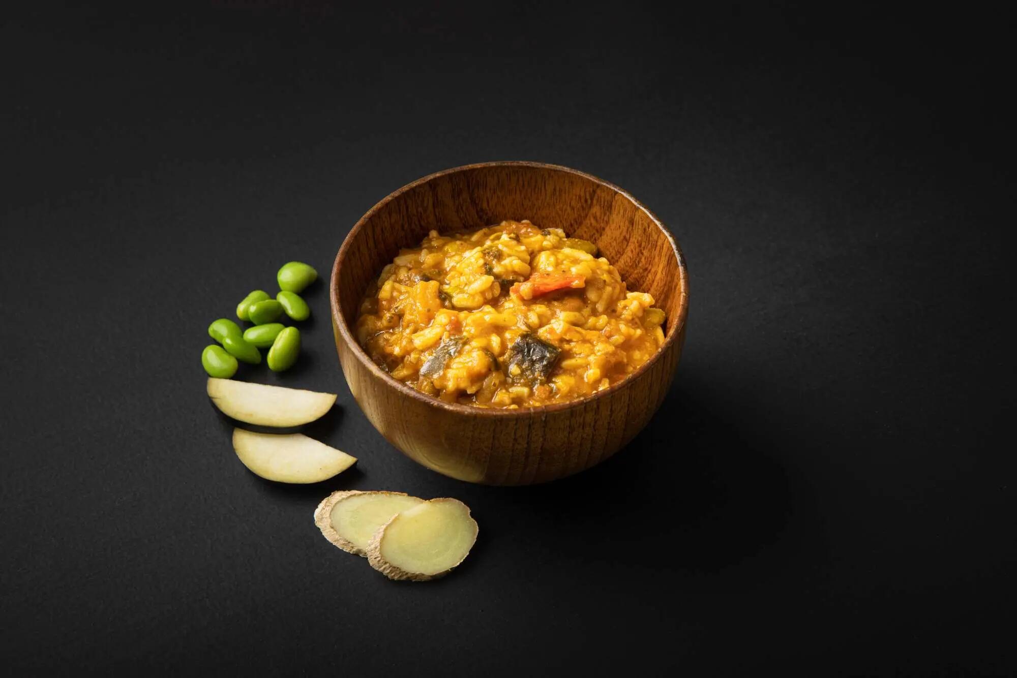 Trekkingnahrung Thai Curry Rot Outdoornahrung Outdoor Mahlzeit Notration Vegan 4/5