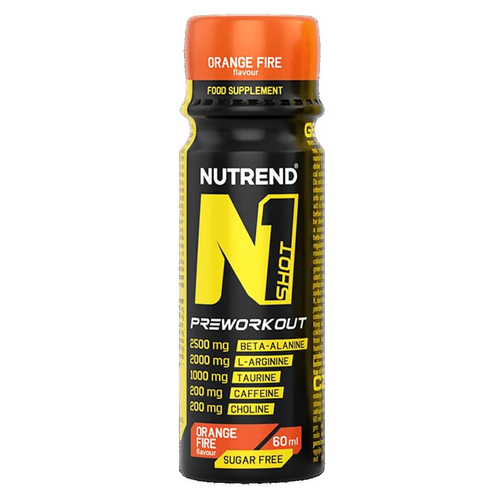 Pre-workout N1 SHOT, 20 x 60 ml, orange fire 2/3