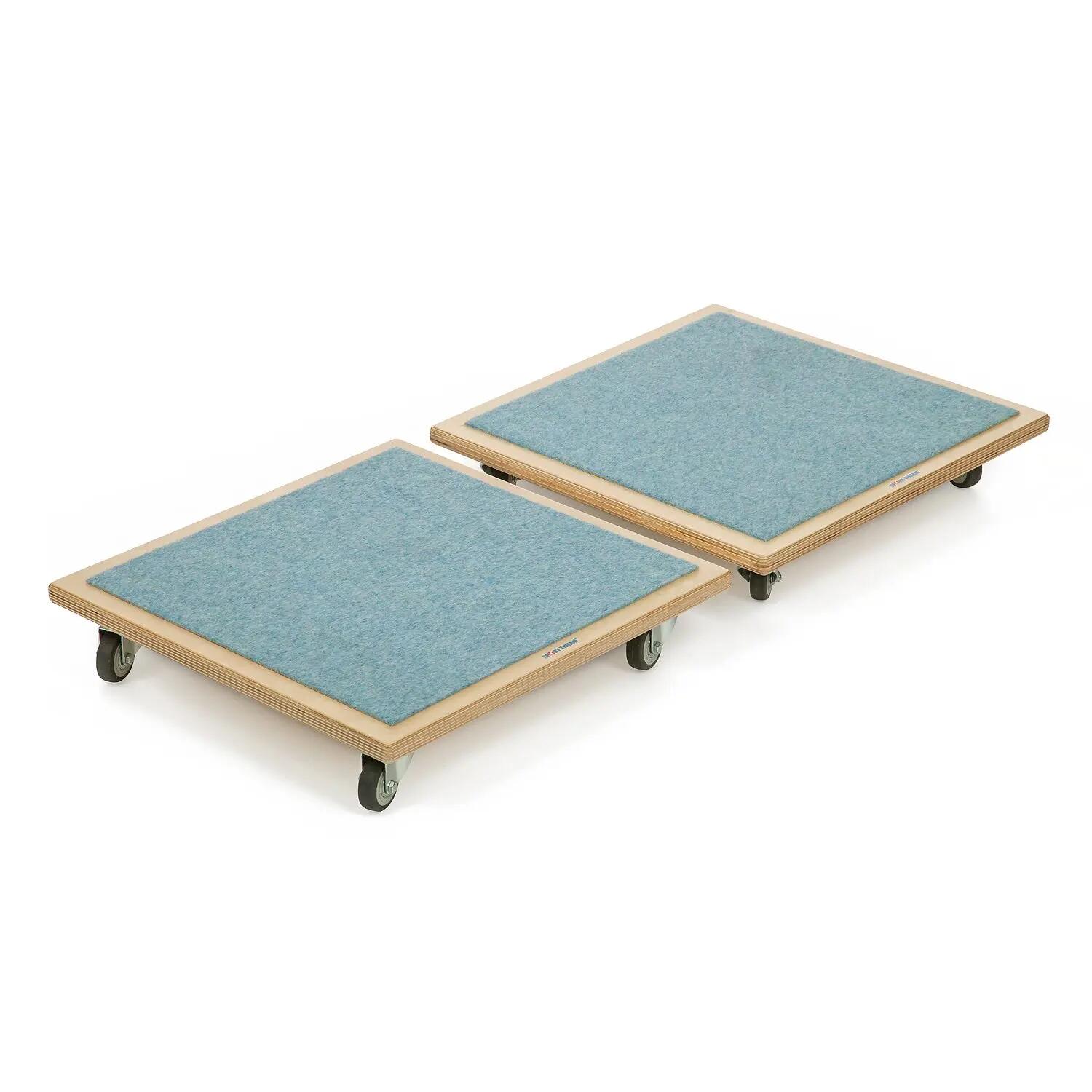 Turnhocker-Set Kombi 2 Turnen Unisex Blau, Holz-Natur 3/6