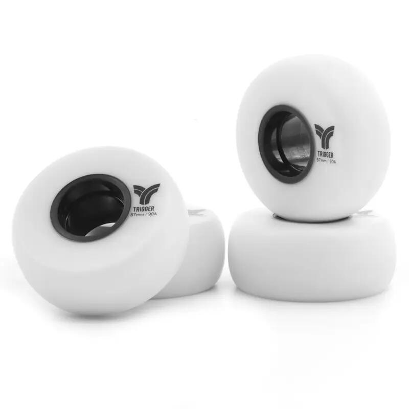 Roues de Roller Trigger Level 57mm/90A Blanc x4 2/3
