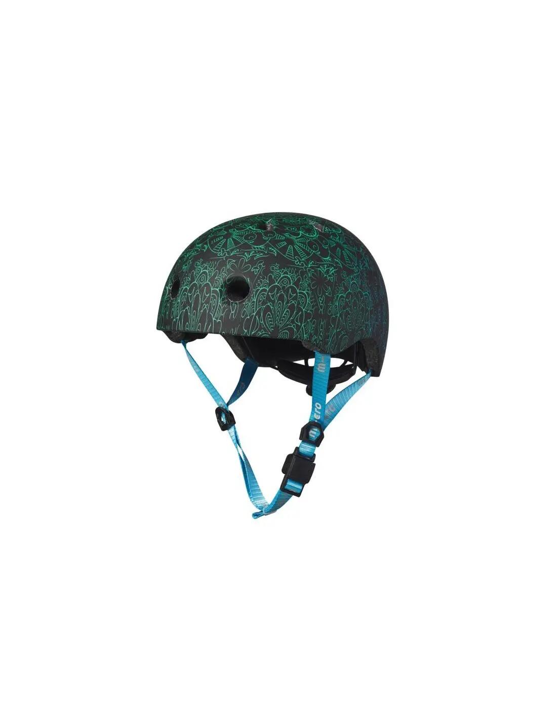 Casco infantil patinete Micro Mandala Verde/Azul M 4/7
