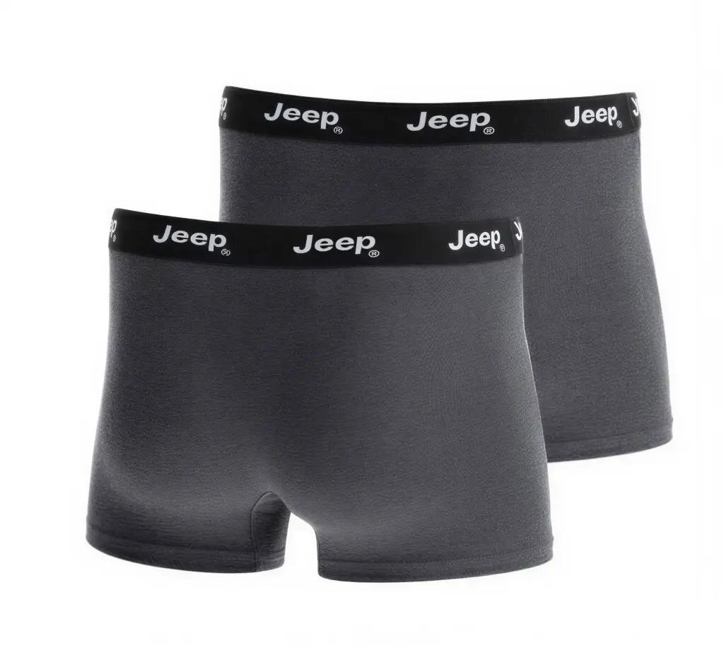 Boxershort 2 Pack Jeep Boxer Short Dark Grey Melange/Black L 6/6