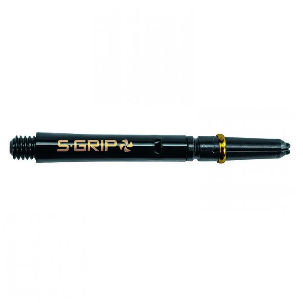 Cañas Harrows Supergrip Spin Medium Negra Gold 47mm 2/3