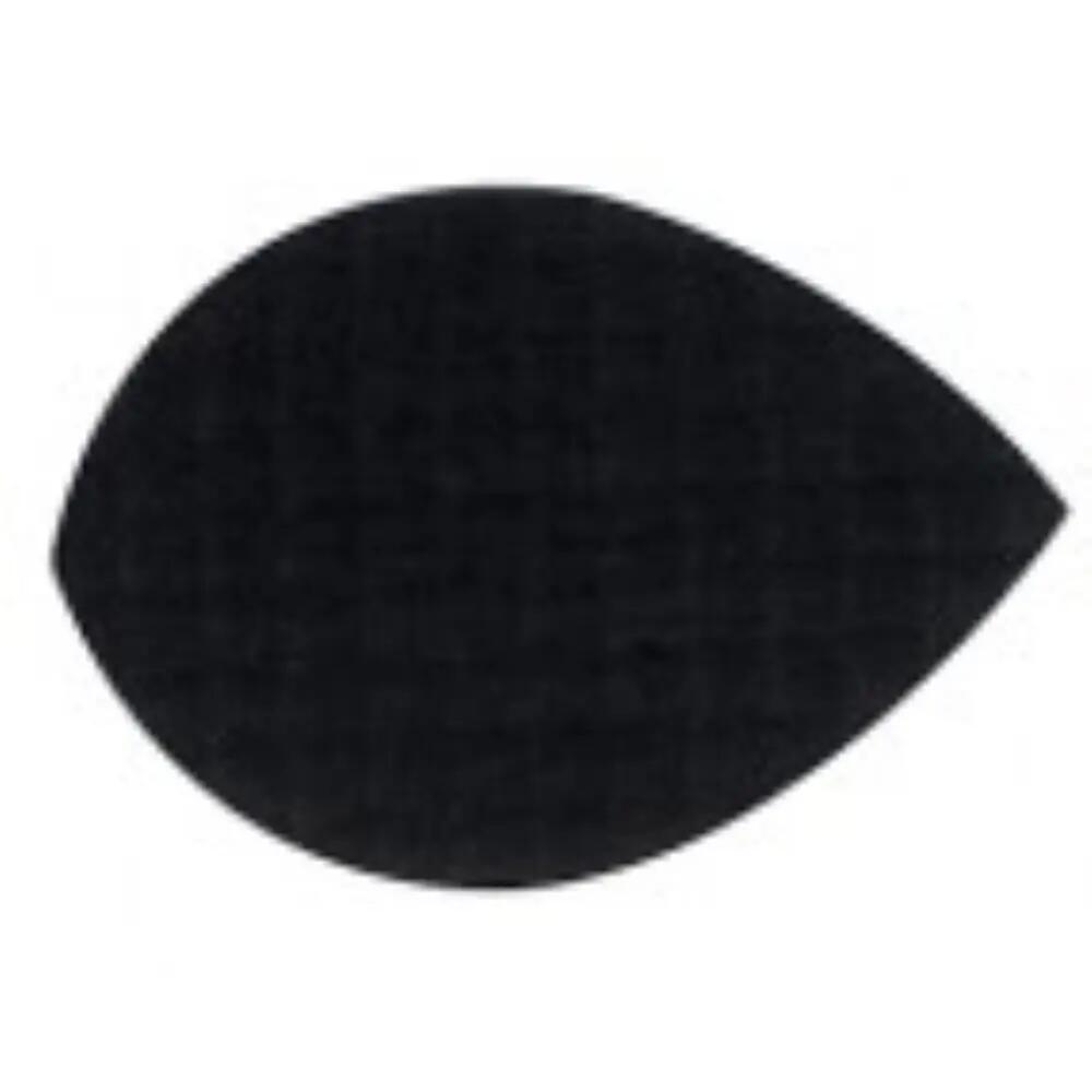 Plumas Tela Oval Negra 3/3