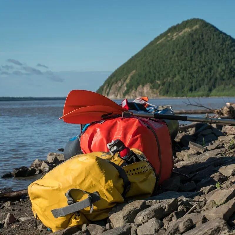 Bolsa de viaje impermeable roll-top 65L - BORNEO 5/5