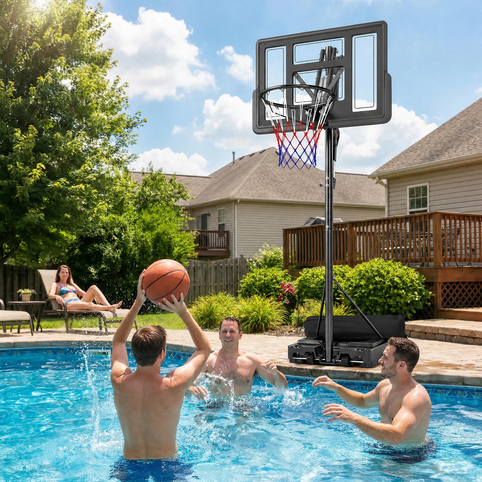 Canasta de Baloncesto SPORTNOW 120x120x370 cm Negro 5/5