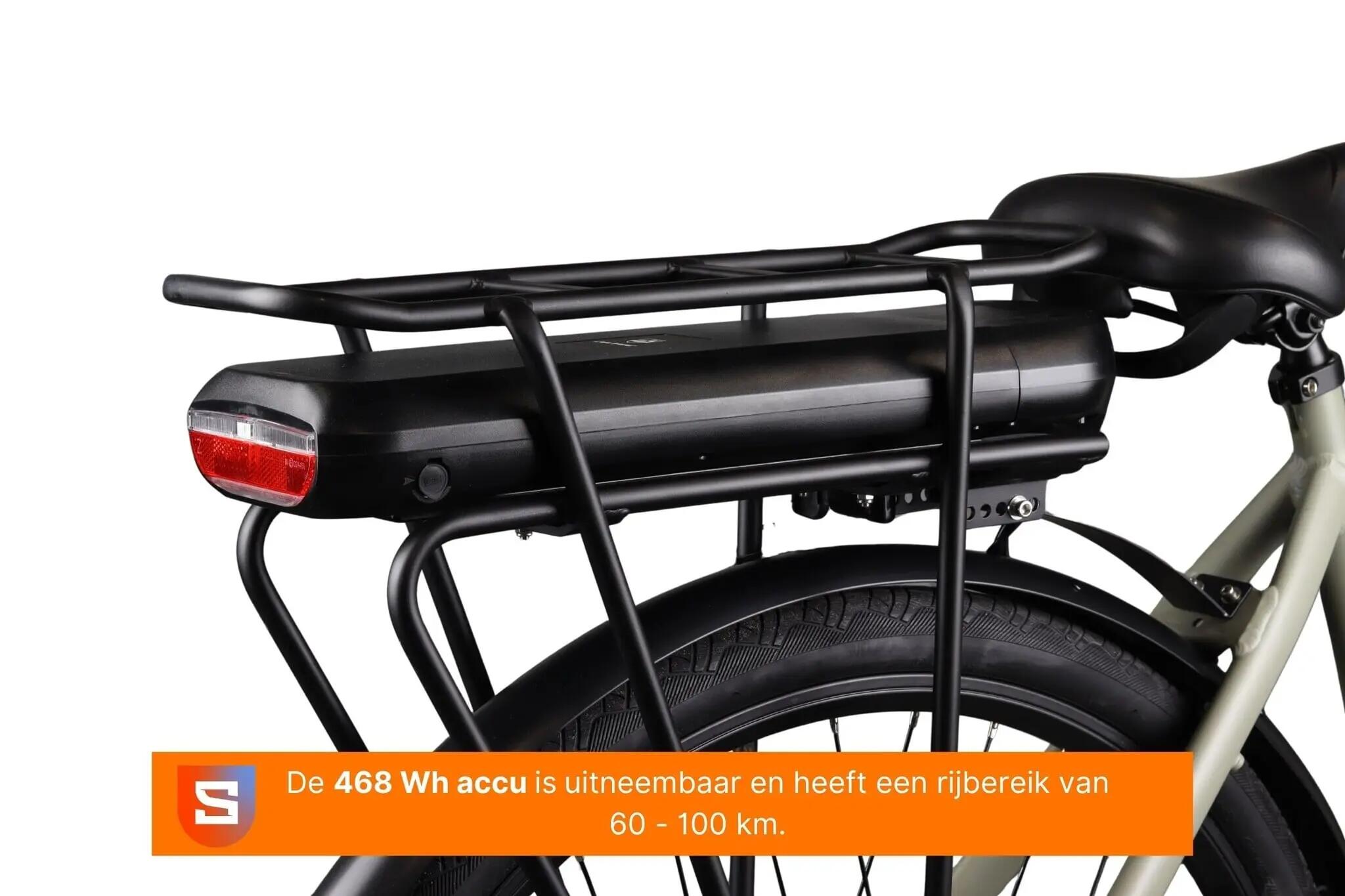 Crown Los Angeles Elektrische Damesfiets 28 inch 52cm 6/7