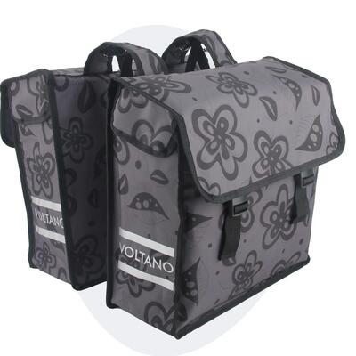 Fietstas voor toerfietsen van het merk voltano - unisex - kleur grijs - - 38l