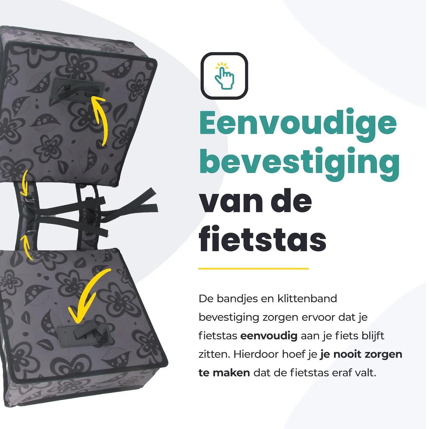 Fietstas voor Toerfietsen van het merk VOLTANO - Unisex - Kleur GRIJS -  - 38L 7/7