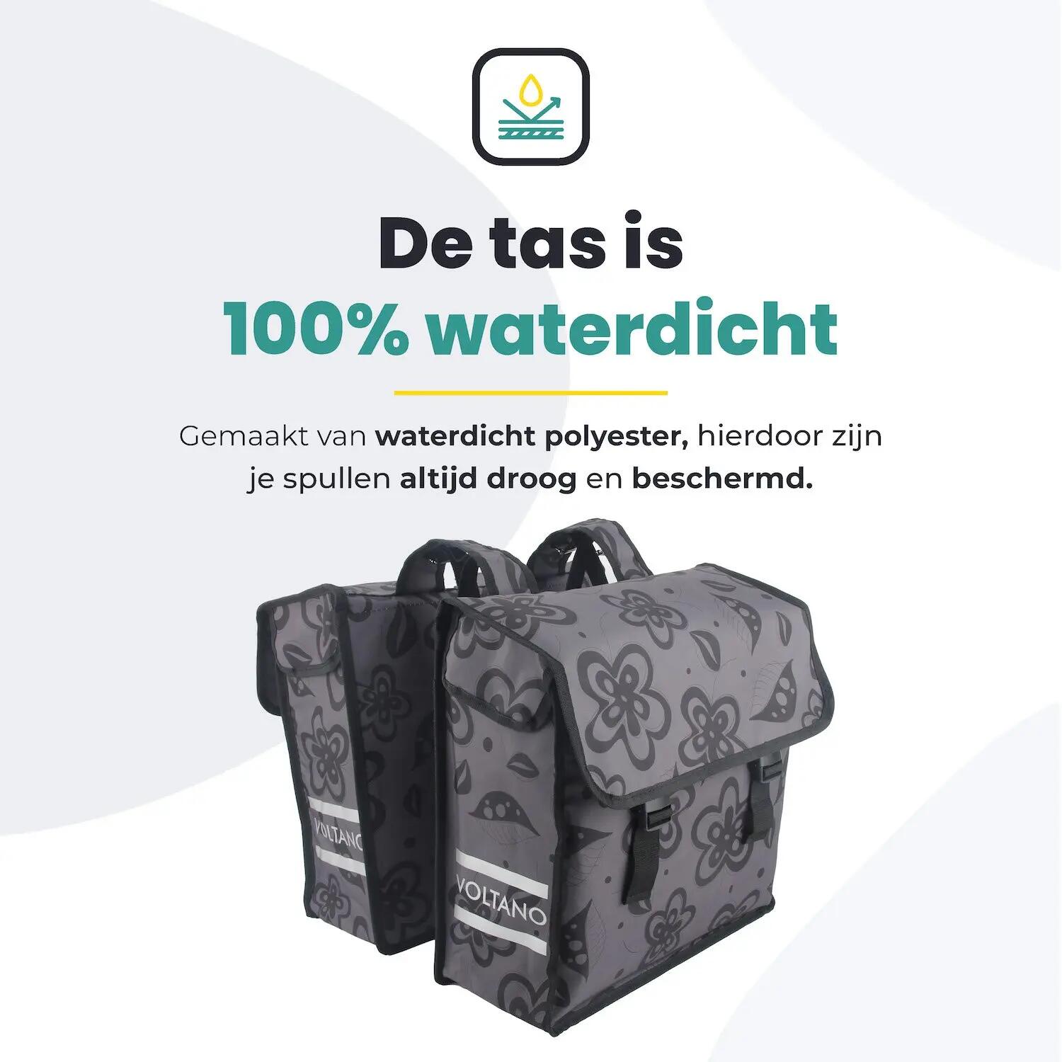 Fietstas voor Toerfietsen van het merk VOLTANO - Unisex - Kleur GRIJS -  - 38L 6/7