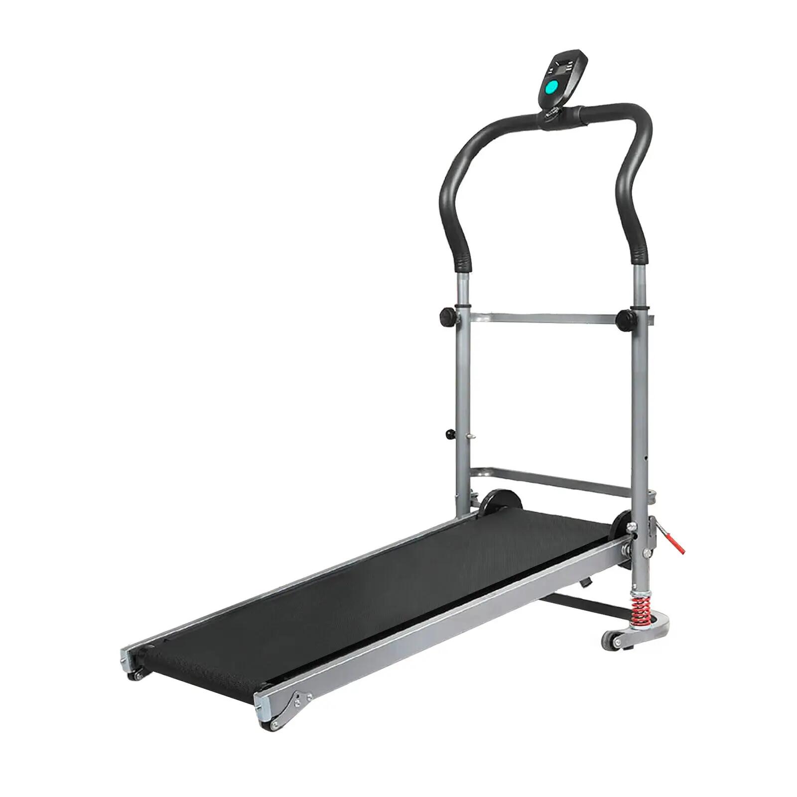 FitnessLab Manual Treadmill Foldable Incline Exercise Fitness Walk Machine Home