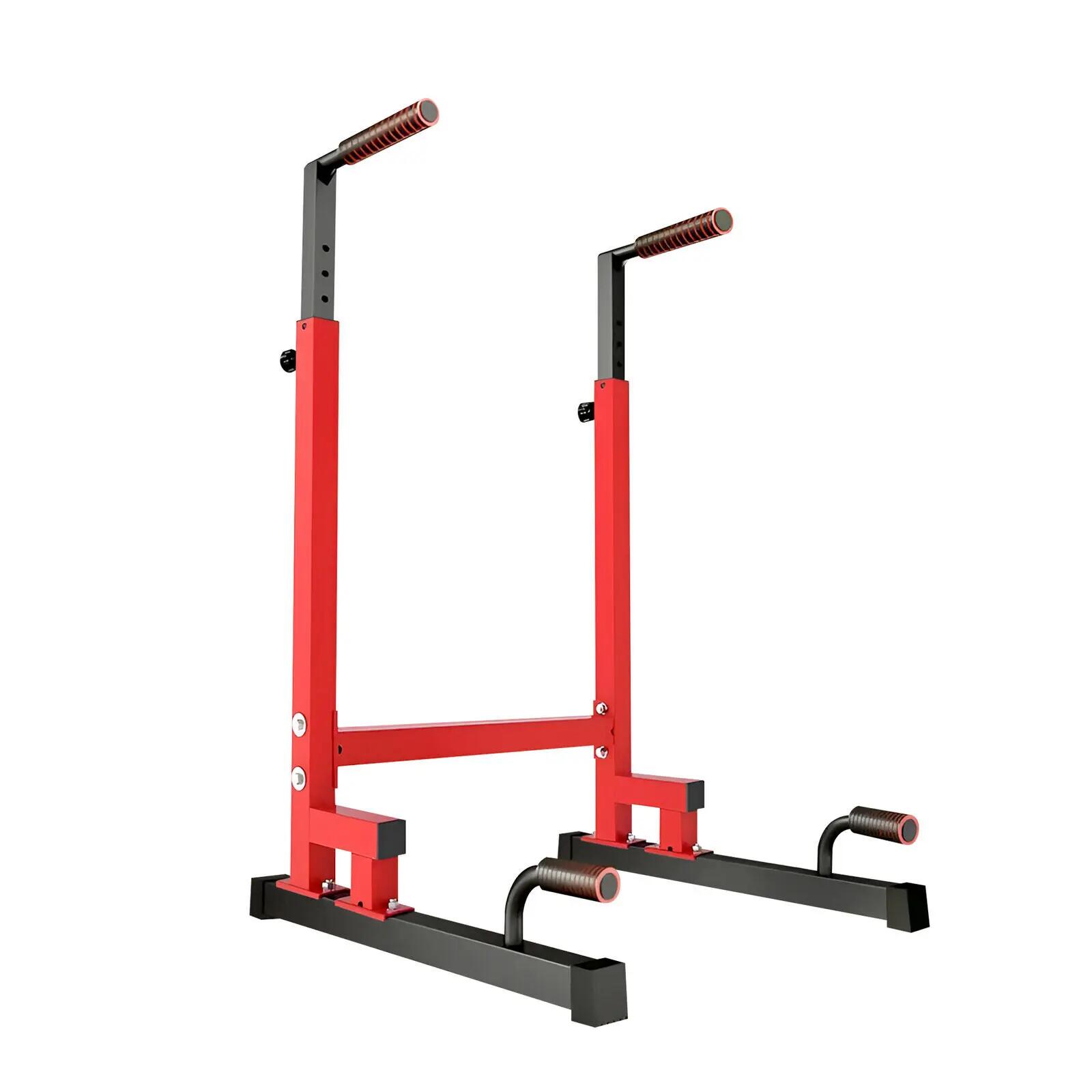 fitnessLAB Dip Stand Heavy Duty Dip Station Adjustable Dip Parallette Push Bar