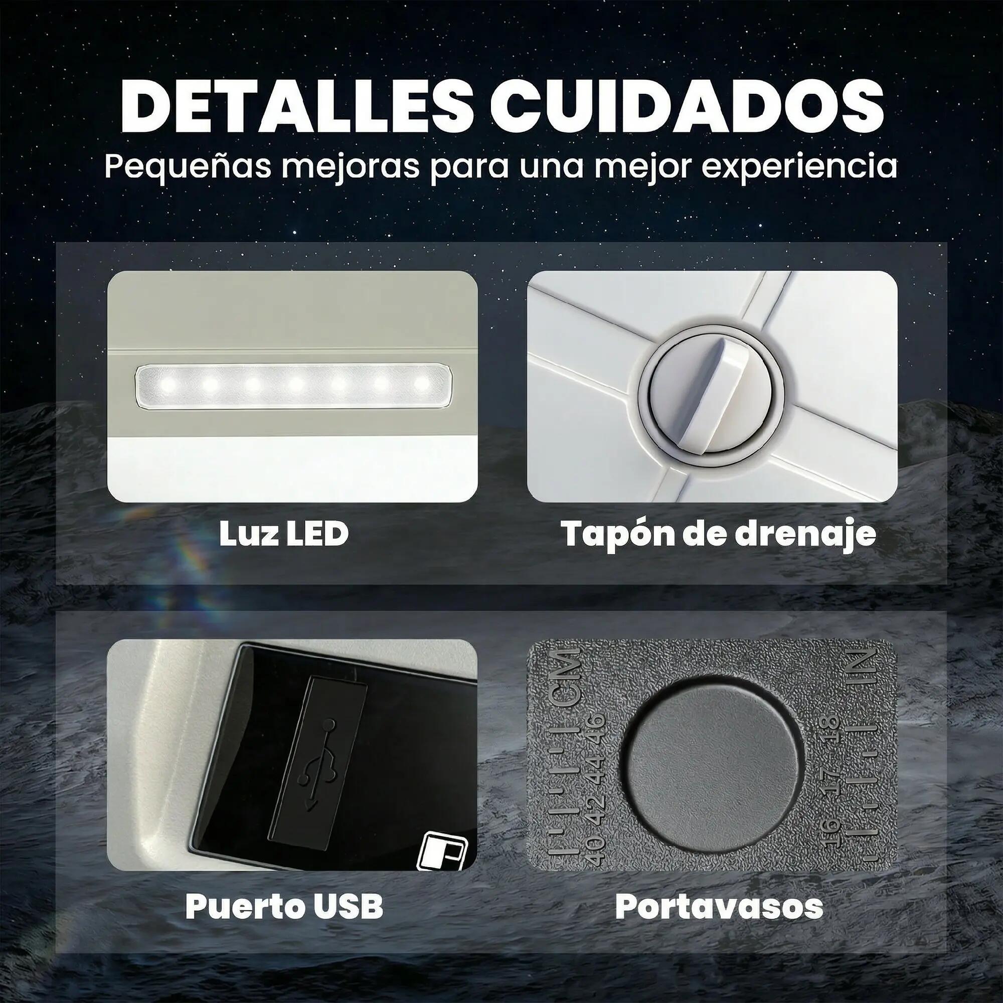 Frigorífico Portátil Outsunny Preto 5/5