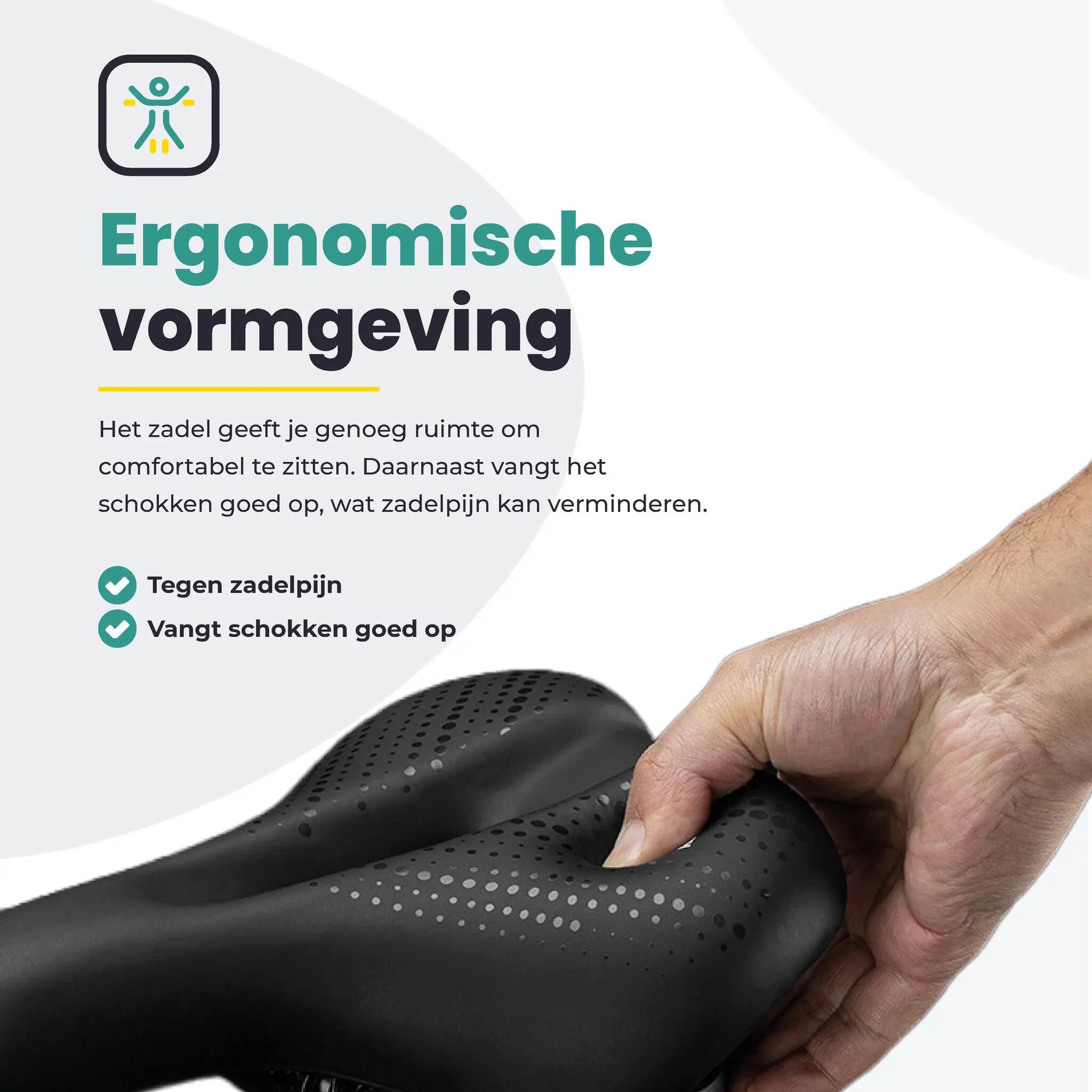 Voltano Dames Fietszadel - Zwart 4/7