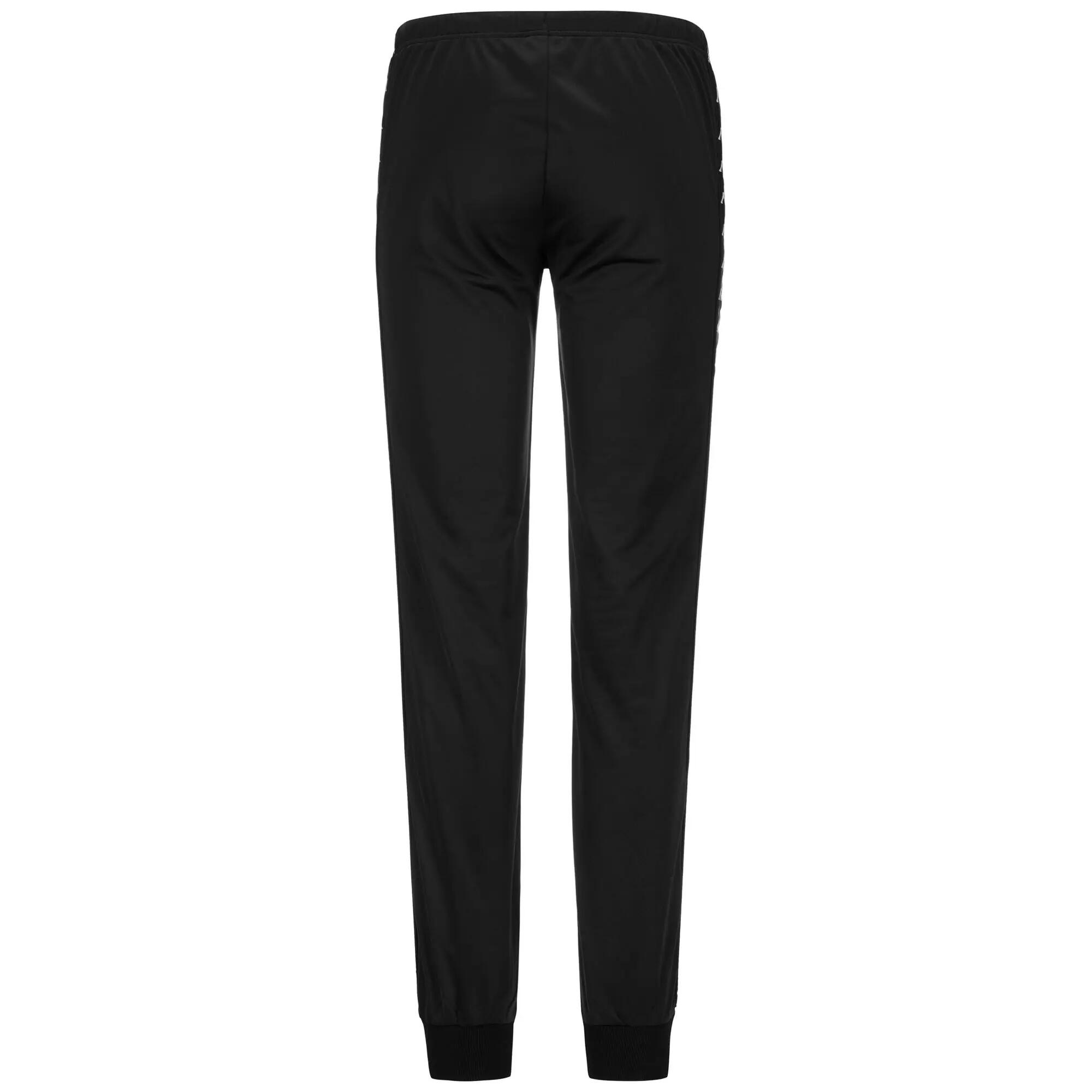 Pantalon de survêtement pour fille noir pour sport street 3/4