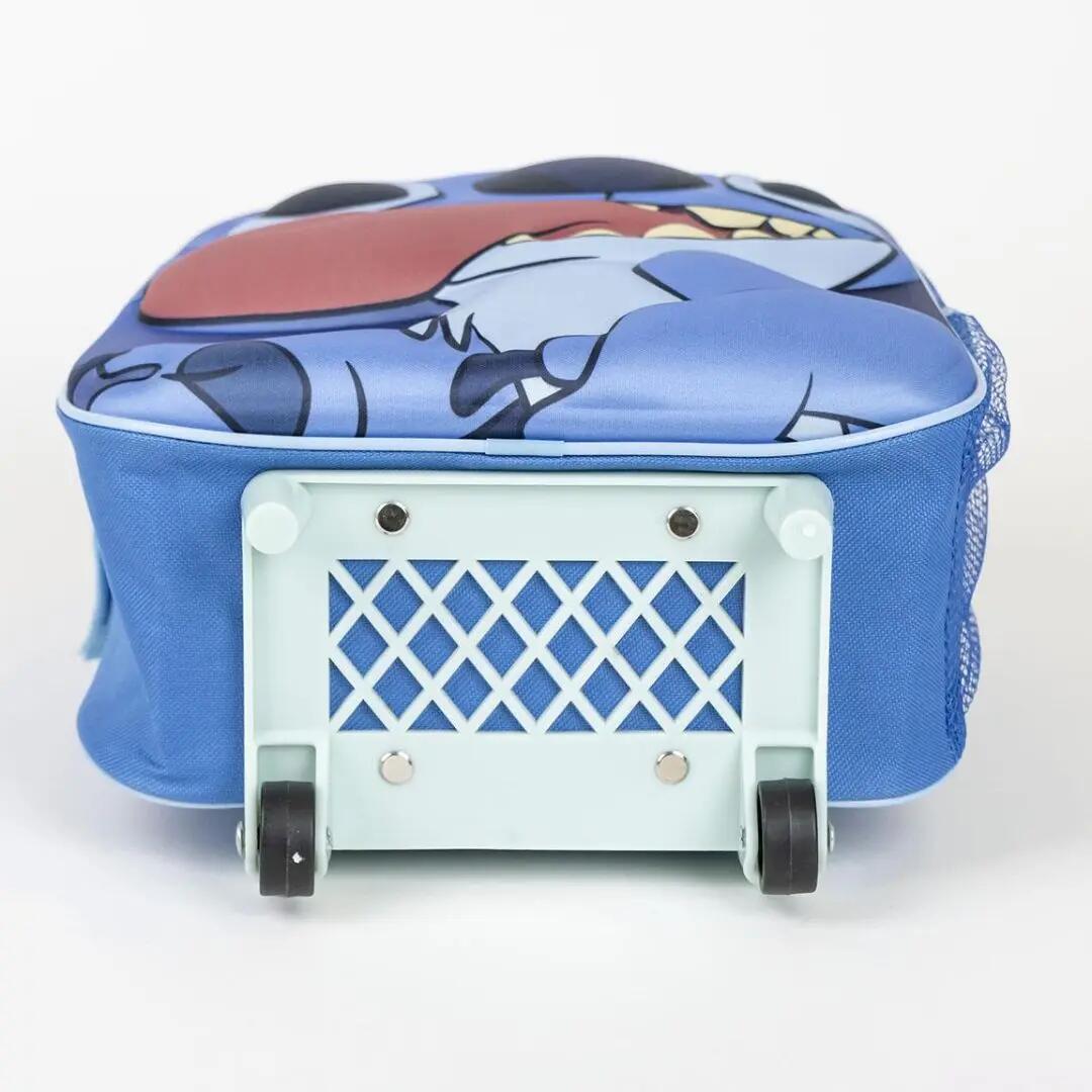 Mochila Escolar con Ruedas Stitch Azul 7/7