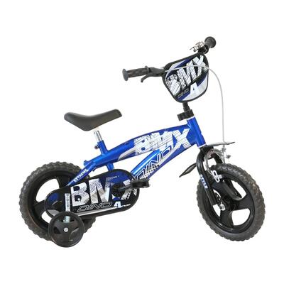 Kinderfiets 12 inch 3 jaar dino bikes bmx blauw